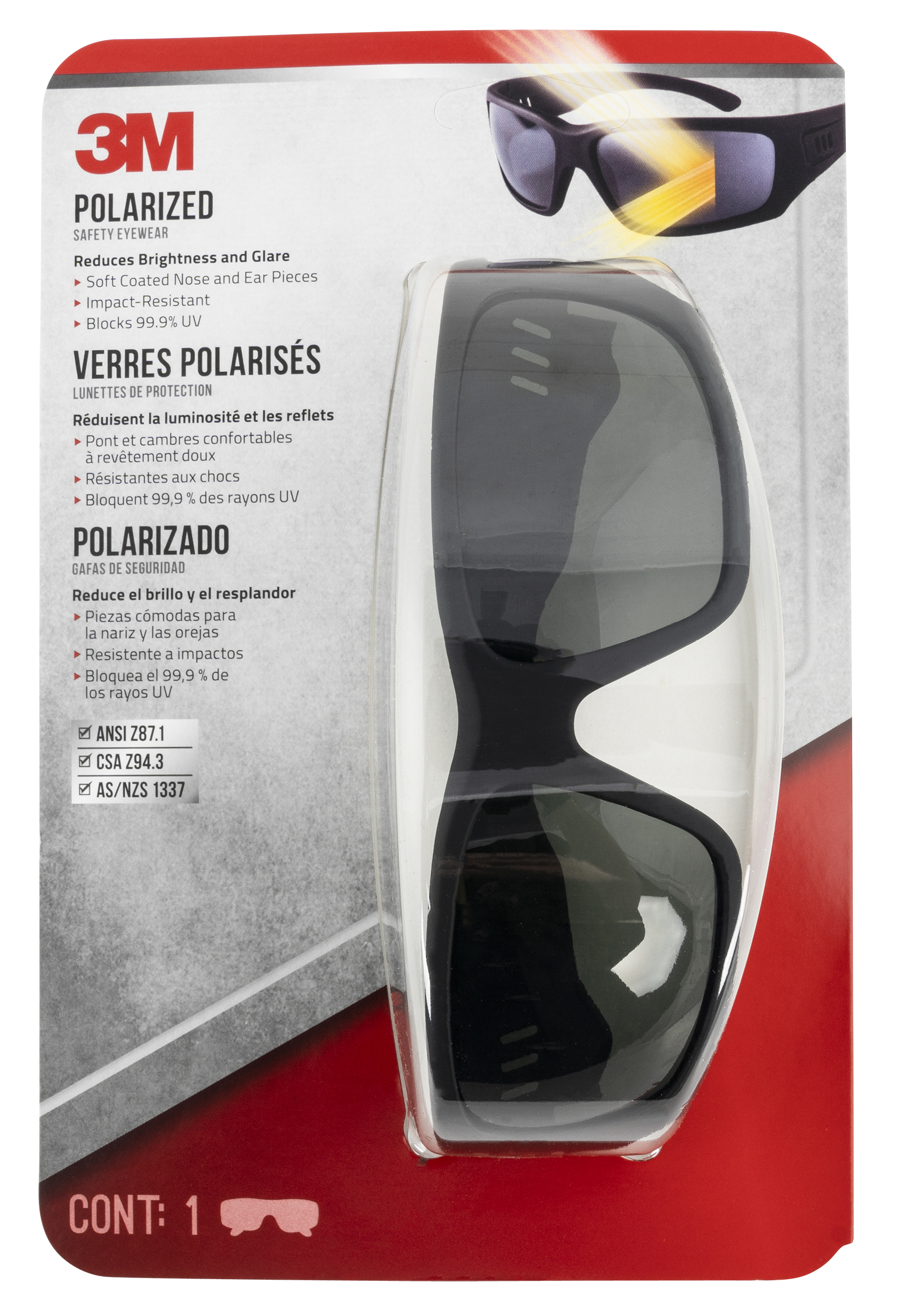 Peltor 90214H1VDC VDC  Adult Black Lens Black Frame