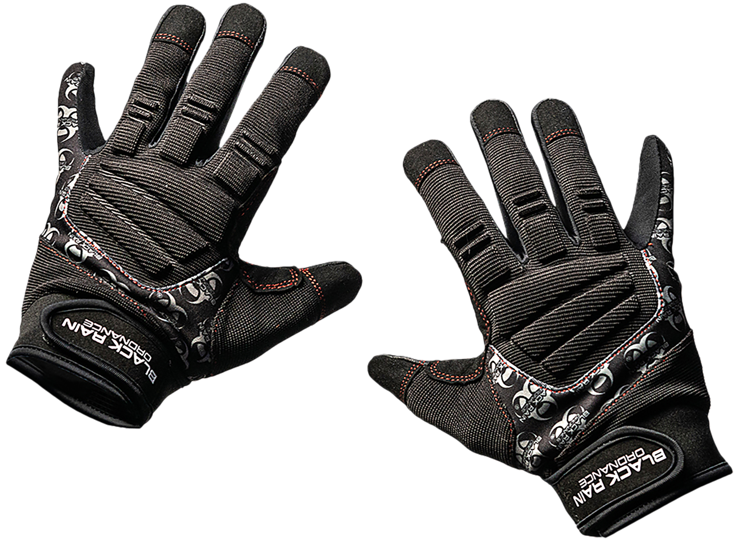 Black Rain Ordnance TACTGLOVEBLK/GRYM Tactical Gloves  Black/Gray Medium Velcro