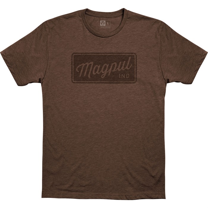 ROVER BLOCK CVC T-SHIRT MEDIUM BROWN HEATHER