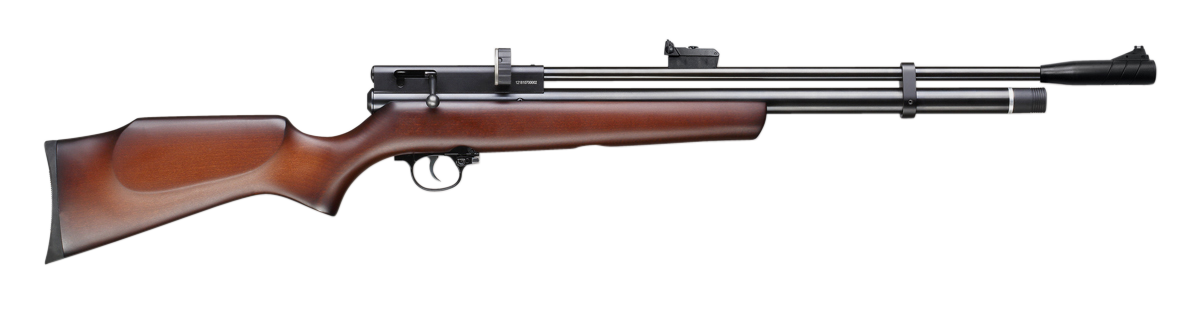 Beeman 1328 Chief II  Pre-Charged Pneumatic 22 Pellet 10+1 Shot Black Black Receiver, European Hardwood Stock