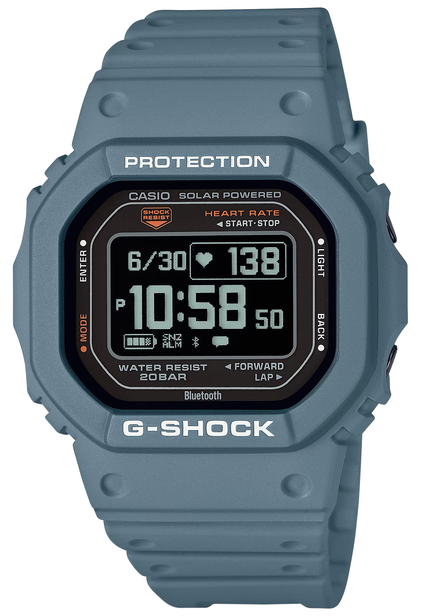 G-shock/vlc Distribution DWH56002 G-Shock Move Series Fitness Tracker Blue/Gray Size 145-215mm
