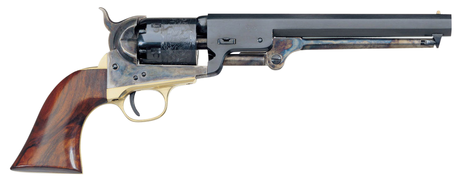 Taylors and Company 550779 1851 Navy Break Open 36 Cal Striker Fire 7.50" 6rd Blued Frame Blued Barrel & Cylinder Walnut Grip