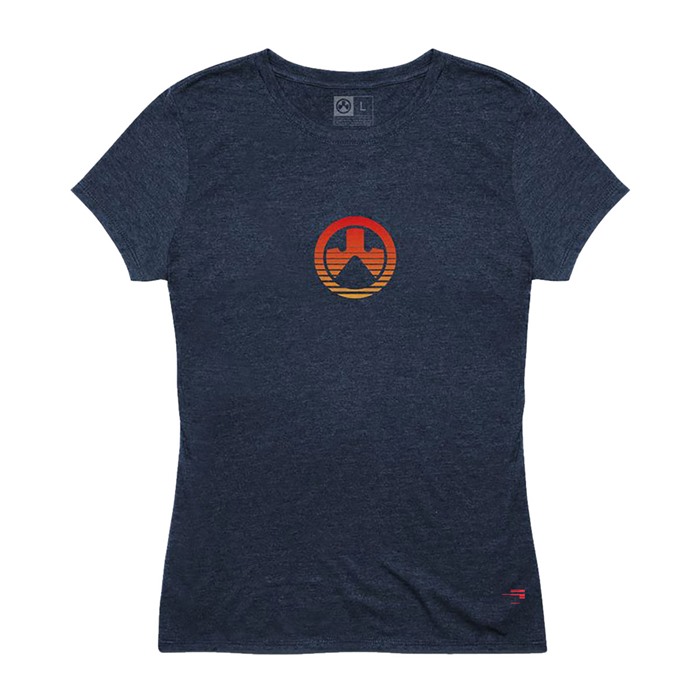 WOMEN'S SUN'S OUT CVC T-SHIRT NAVY HEATHER MEDIUM