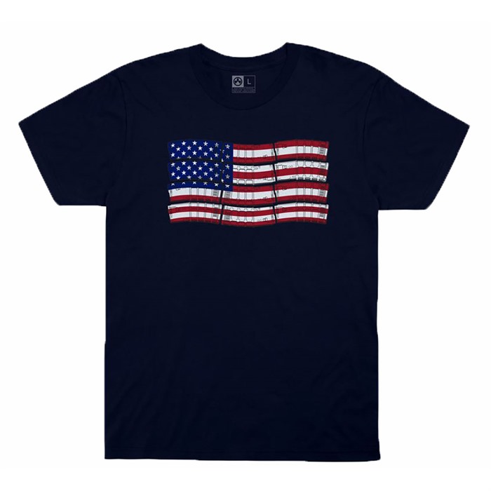PMAG-FLAG COTTON T-SHIRT NAVY 3X-LARGE