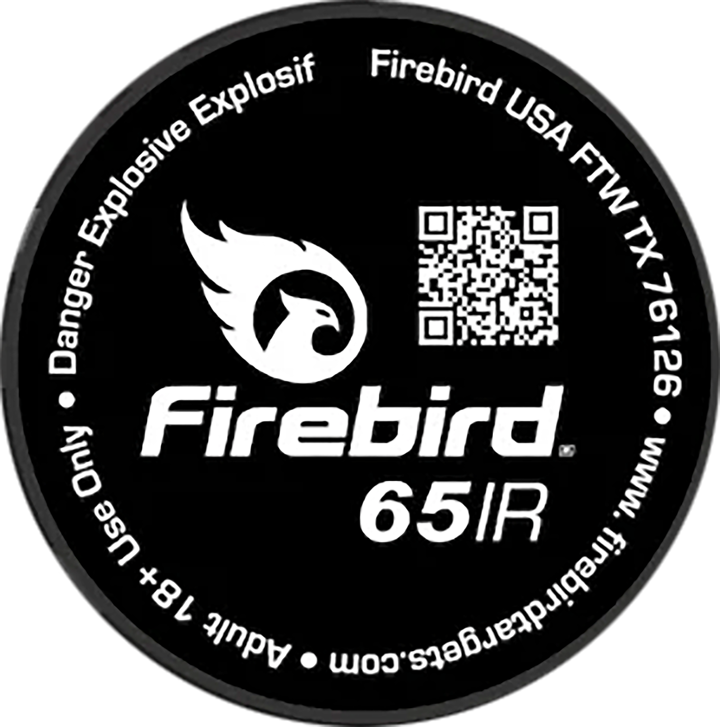 Firebird USA 65IR 65IR  Mount Type Moving Trajectory Static White Smoke Universal Firearm 65mm 10 Targets