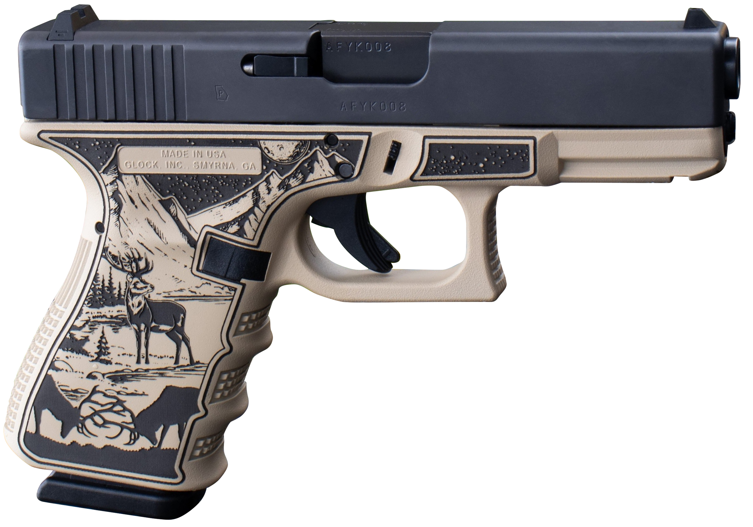Glock G19 Gen3 9mm Luger 4.02" 15+1 Trophy Buck Cerakote