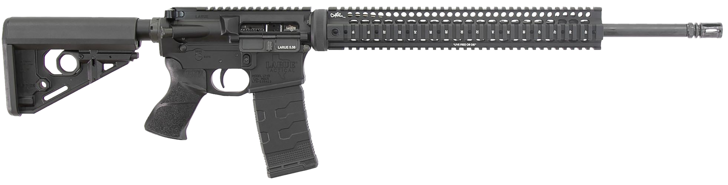 Larue Tactical LT1555620QUAD LT15  Quad Rail 5.56 30+1 20" Stealth Barrel Black