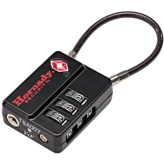 Hornady 96023 Flex Micro TSA Lock Open w/ Combination Black