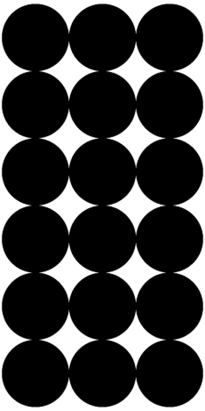 Pro-Shot P216 SplatterShot Repair Pasters Black 1" Self-Adhesive 216 Pasters