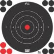 Pro-Shot 8BWHITE6PK SplatterShot  Self-Adhesive Paper Black/White 8" Bullseye 6 Pack