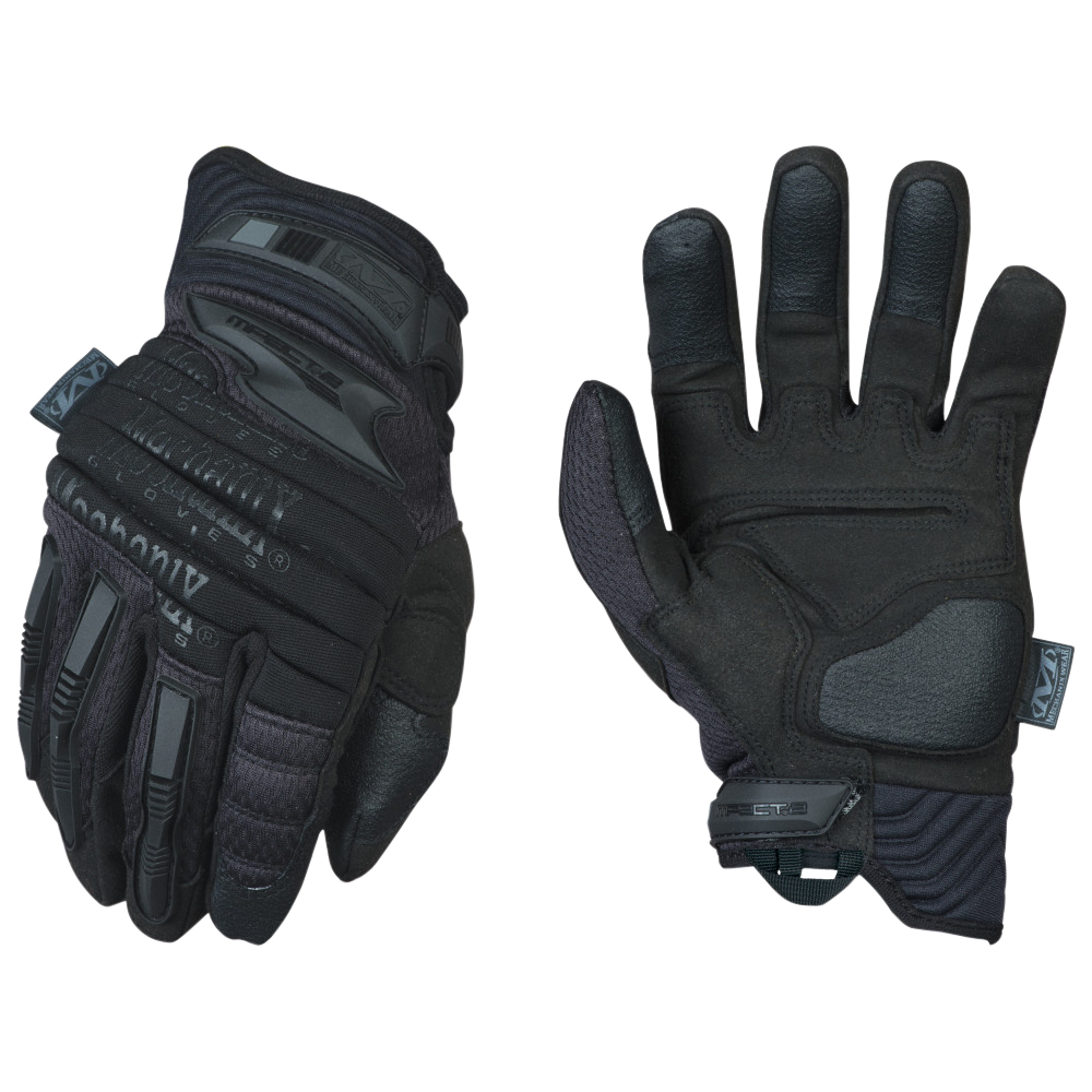 Mechanix Wear MP255009 M-Pact 2 Covert Black Armortex Medium Velcro Closure