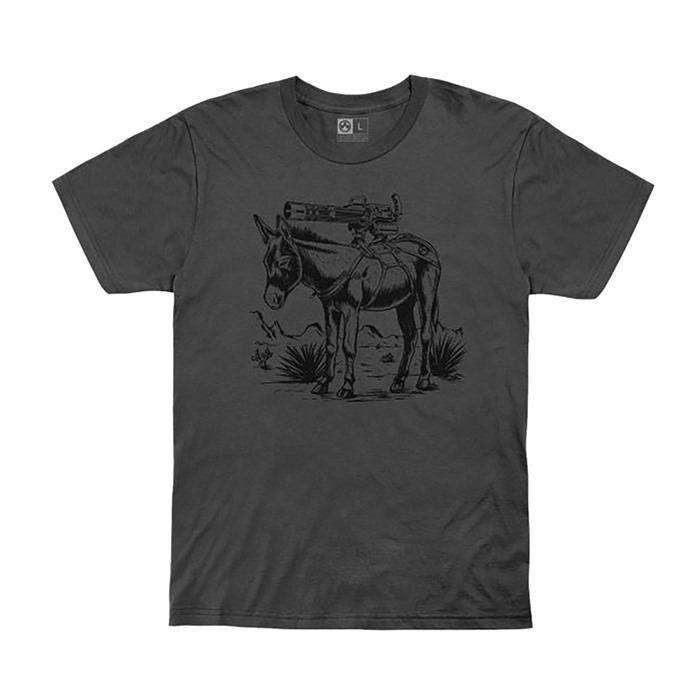 BURRO COTTON T-SHIRT LG CHARCOAL