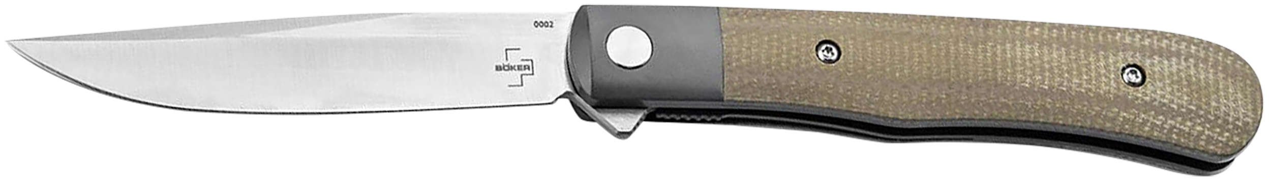 Boker 01BO930 Trapper  3.23" Plain Nitro-V Blade Micarta Handle