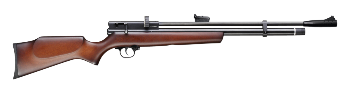 Beeman 1327 Chief II  Pre-Charged Pneumatic 177 Pellet 10+1 Shot Black Black Receiver European Hardwood