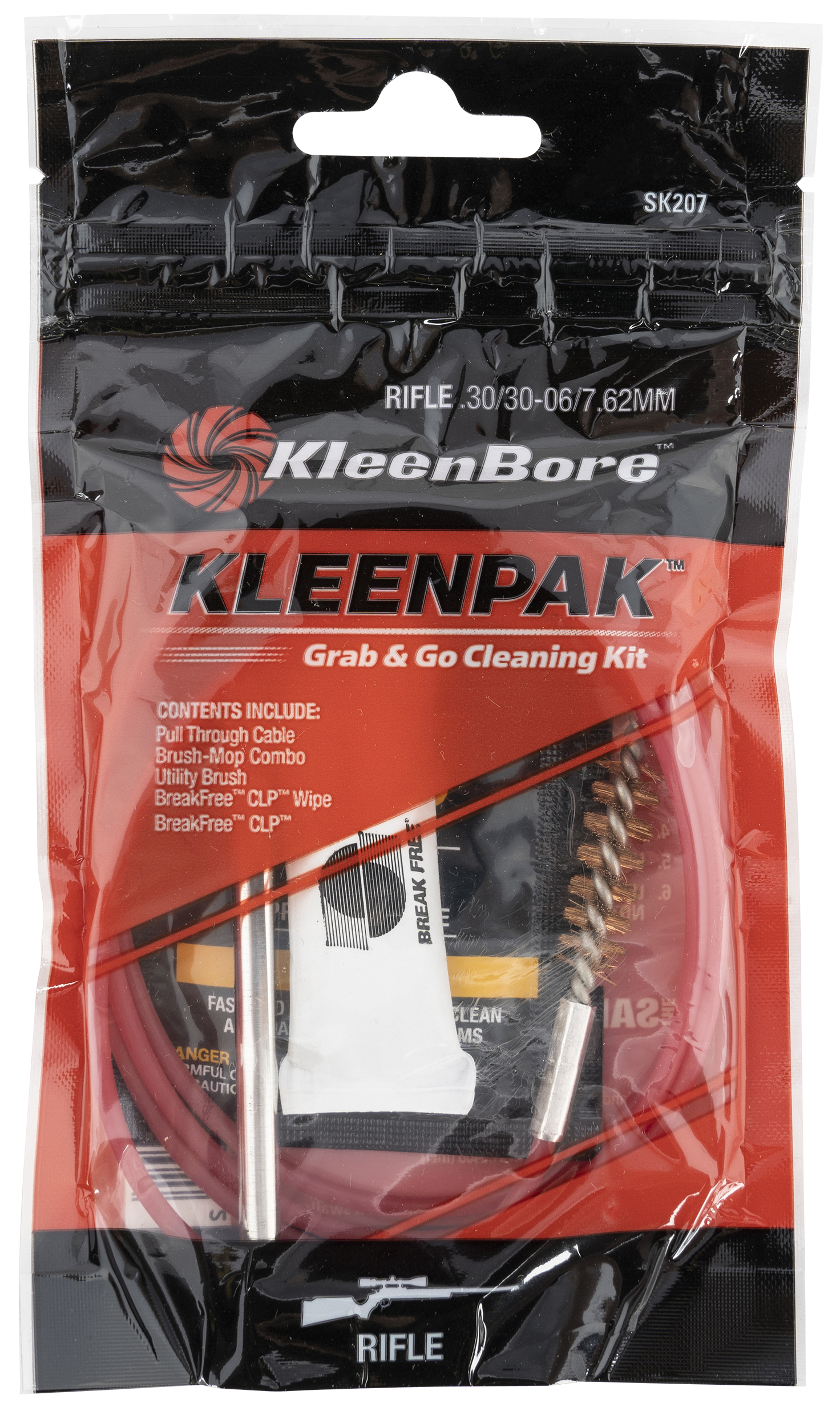 KleenBore SK20710 Grab & Go Cleaning Kit .30/ .30-06/ 7.62mm Cal Rifle 10 Per Pack