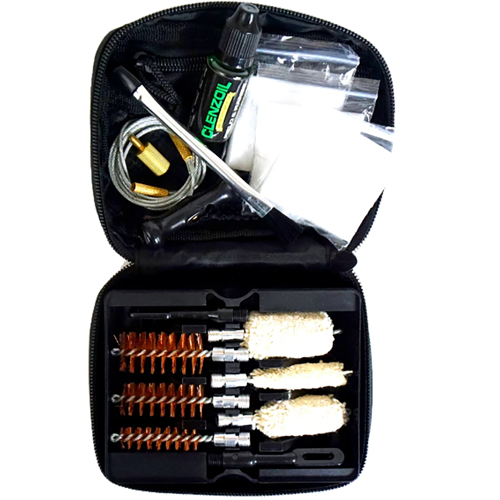 Clenzoil 2465 Field & Range Cleaning Kit Multi-Gauge Shotgun/12 Pieces Black
