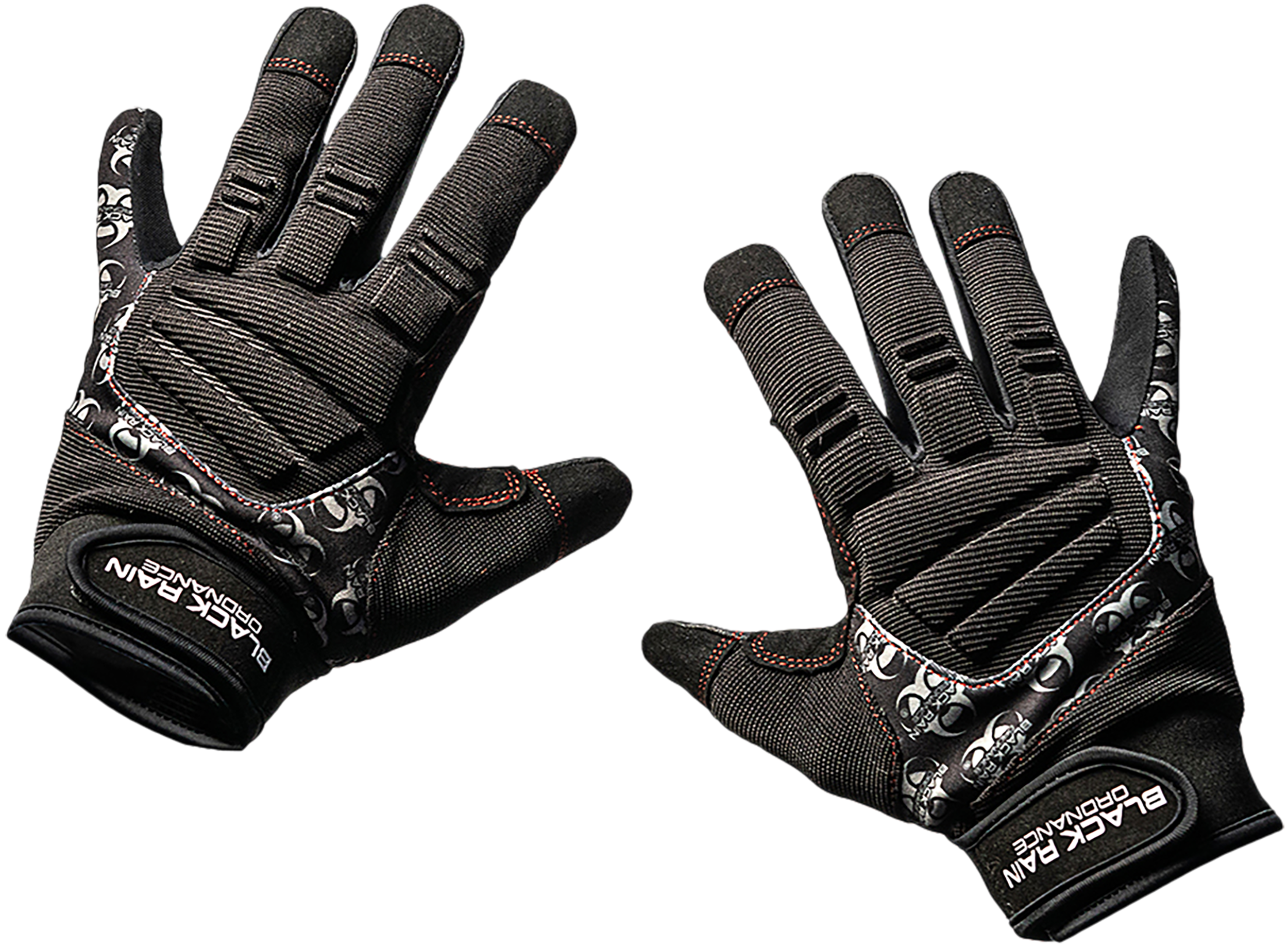 Black Rain Ordnance TACTGLOVEBLK/GRY2XL Tactical Gloves  Black/Gray 2XL Velcro