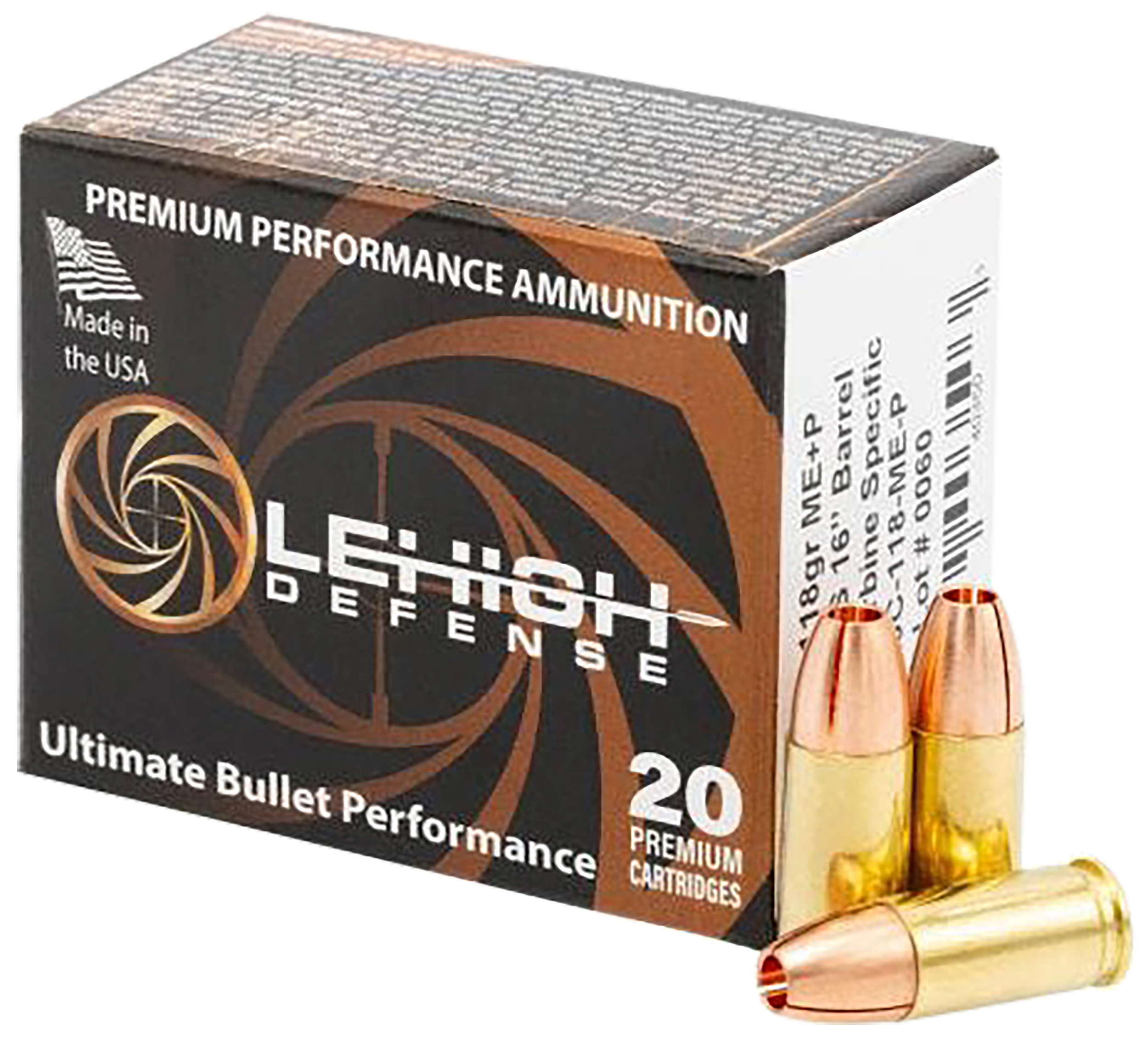 Wilson Combat LA9C 9mm Luger Maximum Expansion 118 Grain 20 Rounds