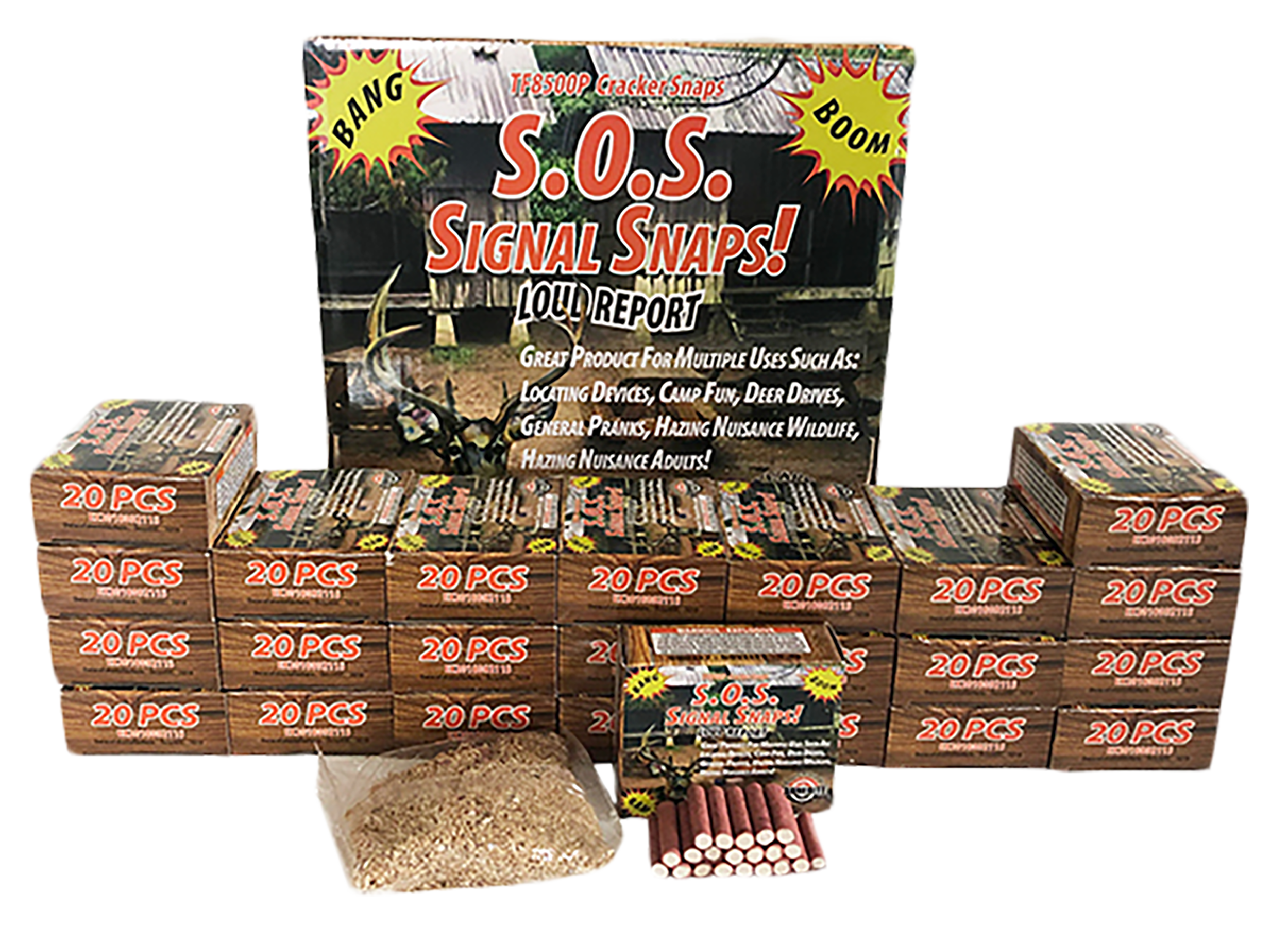 Tannerite SOS S.O.S. Signal Snaps Impact Enhancement Explosion 480 Snaps