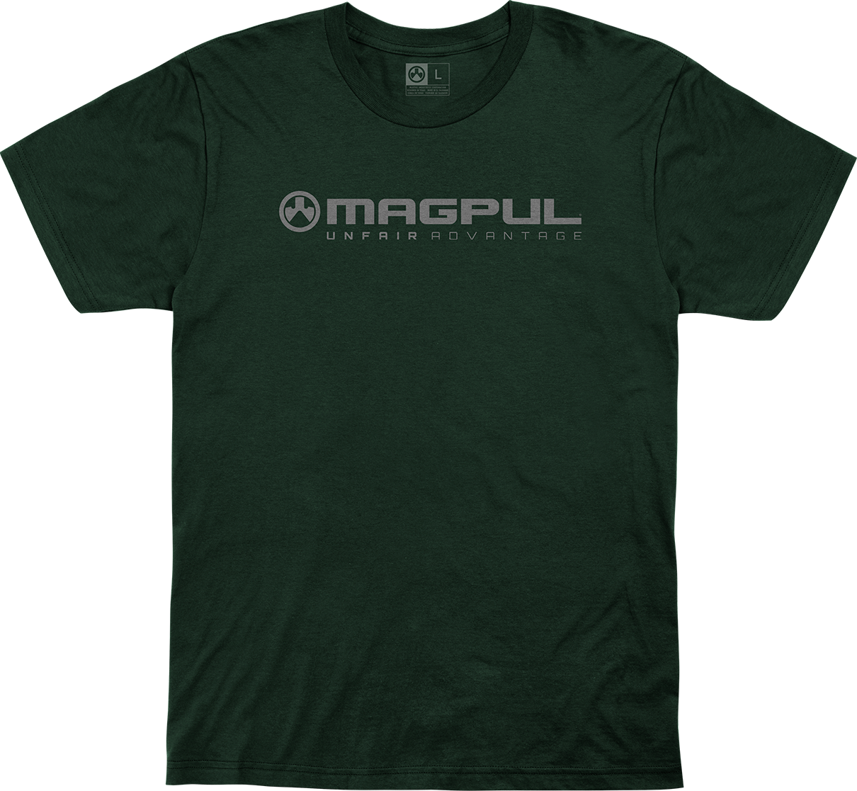 UNFAIR ADVANTAGE COTTON T-SHIRT SMALL FOREST GREEN
