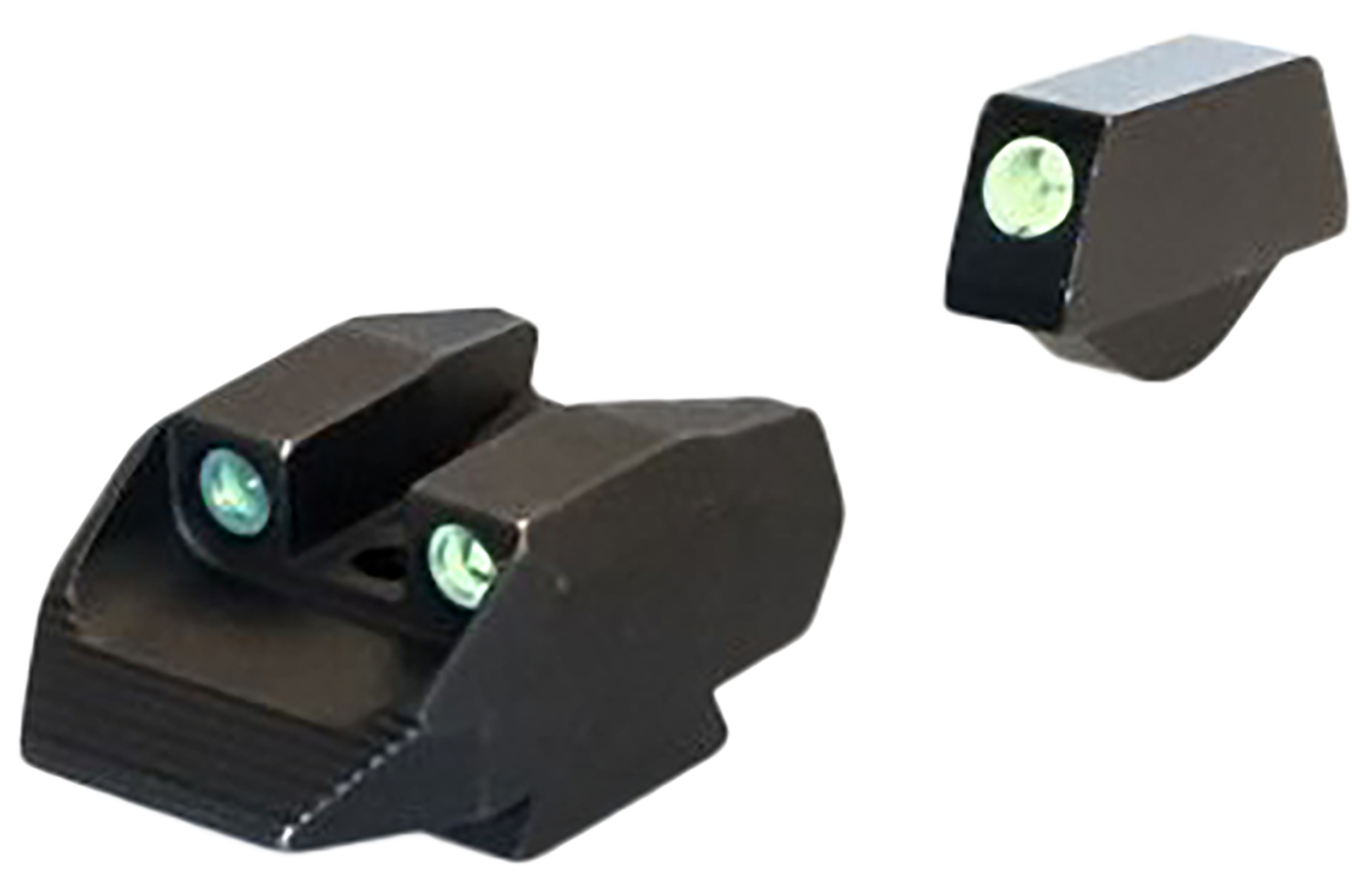 Kimber K6S Night Sight Set Front and Rear Green Tritium Outlined