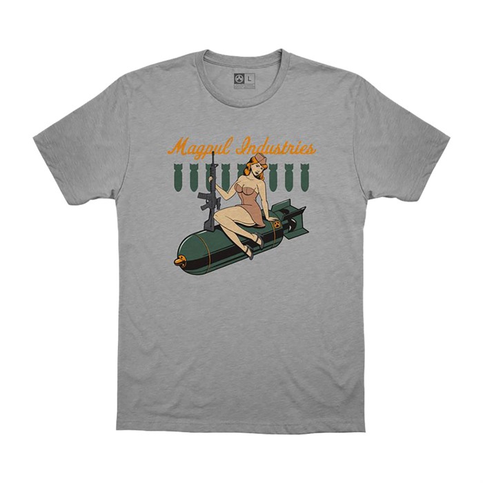 BOMBSHELL COTTON T-SHIRT 3X-LARGE ATHLETIC HEATHER