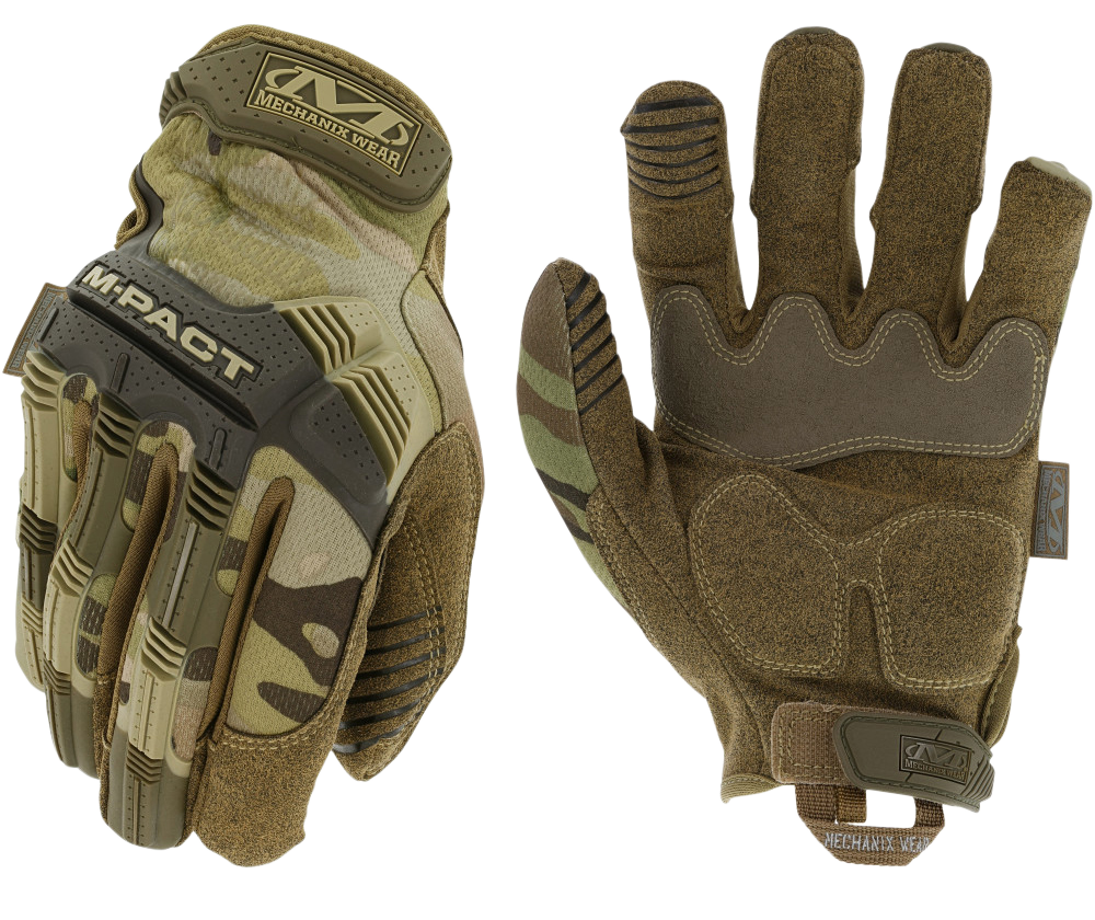 Mechanix Wear MPT78008 M-Pact  Multi-Cam Synthetic Leather Small TPR Closure