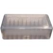 MTM .44/.45 Mag 50-Round Slip Top Handgun Ammo Box Clear Smoke