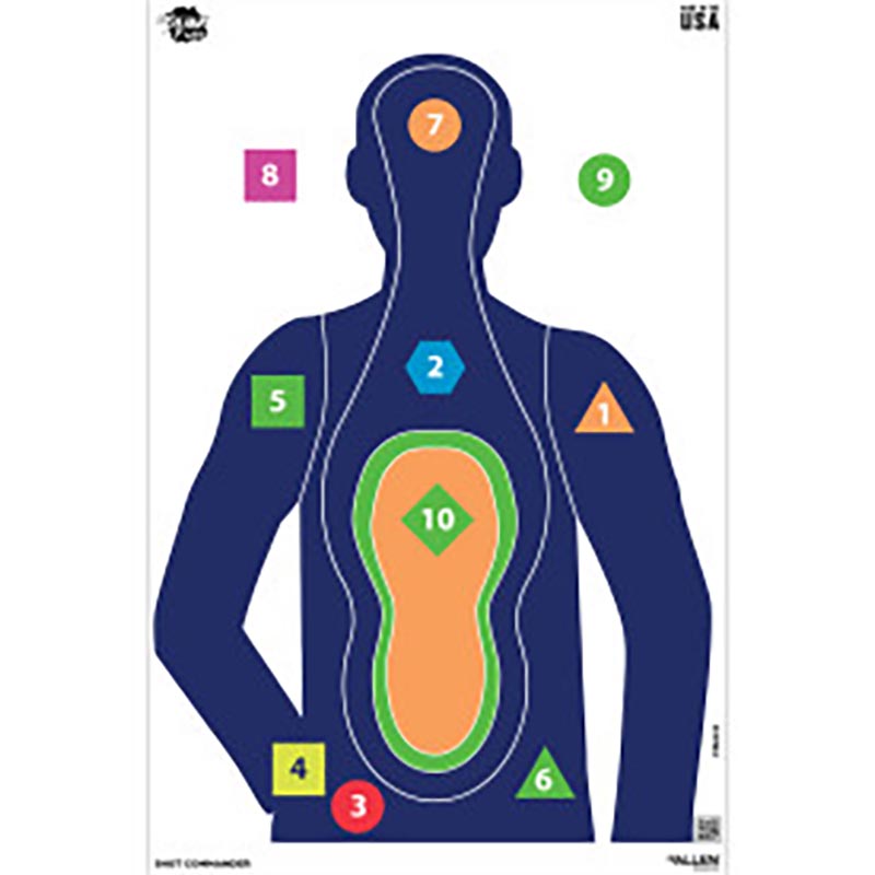 EZ AIM 23X35 PAPER TGT SHOT COMMANDER SIL