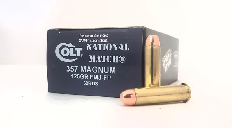 357 Mag Colt Nat Match 125gr FMJ-FP 50/bx