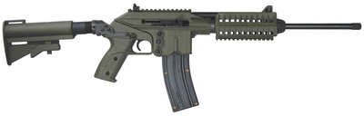 KelTec SU22E 22 Long Rifle 16in 26 Round Green Collapsible Stock Threaded