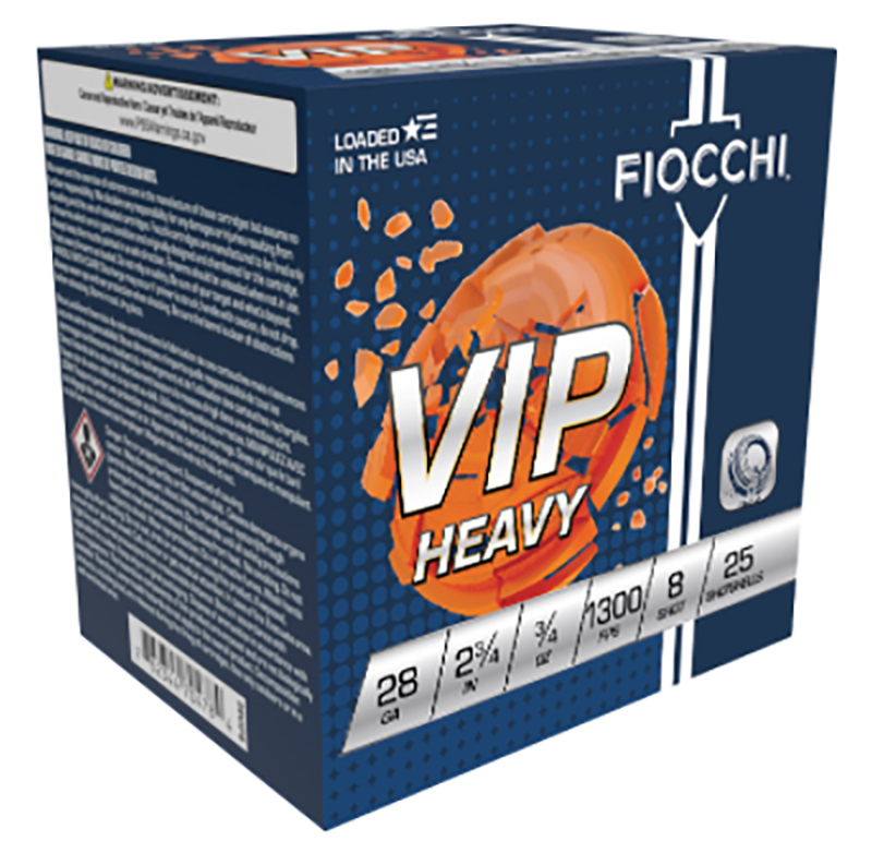 Fiocchi VIP Heavy 28 Gauge Shot 3/4 Oz #8 250 Rounds