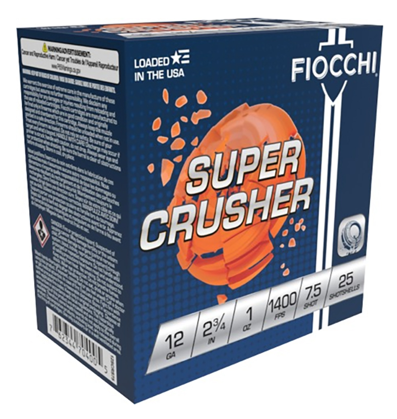 Fiocchi SuperCrusher 12 Gauge Shot 1oz #7.5 250 Rounds