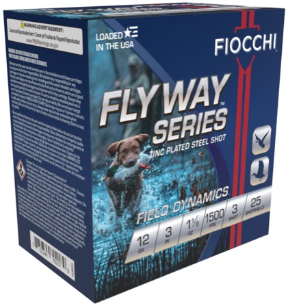 Fiocchi Flyway Steel 12 Gauge Steel Shot 1 1/8 oz #3 25 Rounds