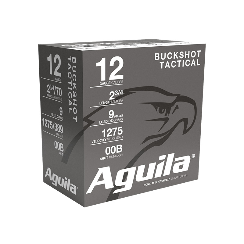 Aguila 12GA 00 Buckshot 1275 FPS 25 Rounds