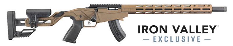 Ruger Precision 22LR 18 Inch 15 Round Burnt Bronze Cerakote Semi-Automatic Rifle