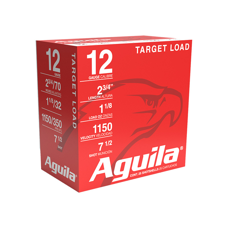 Aguila Target Load 12 Gauge 1-1/8 Ounce Lead #7.5 250 Rounds
