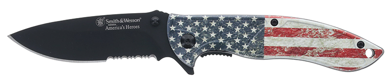 S&W American Heroes Serrated Folder