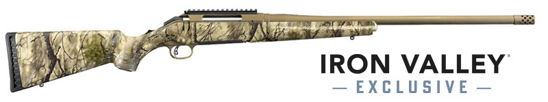Ruger AmerPredator 25-06 Remington 22 Inch 3 Rounds Bronze Cerakote Go Wild IM Brush Camo