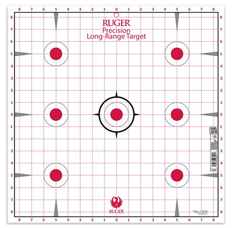 Ruger Paper Tgt 7spot Sightin 17x17 20pk
