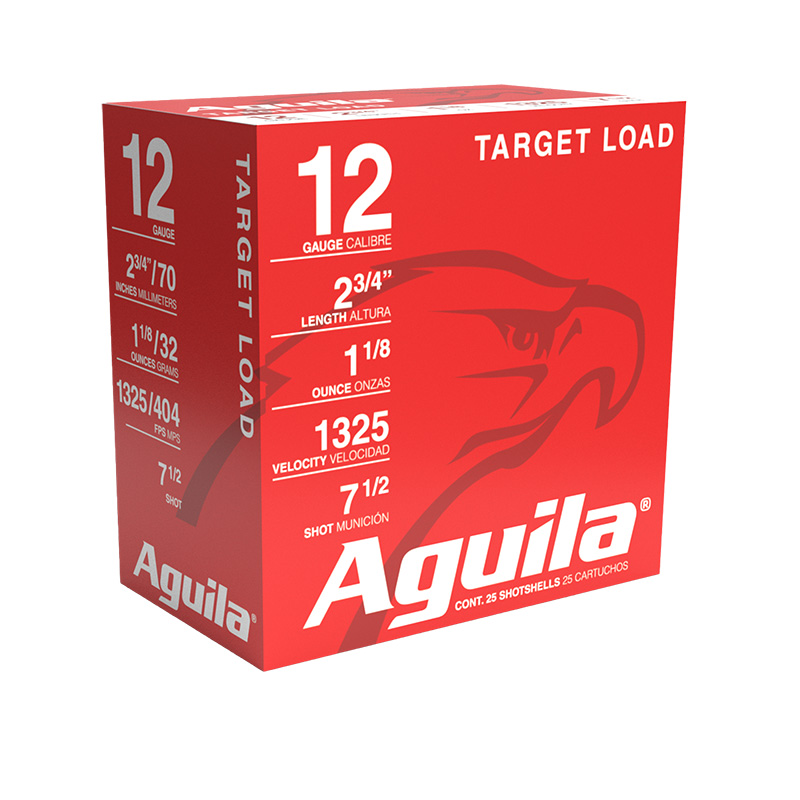 Aguila Target Load 12 Gauge 1-1/8 Ounce High Velocity #7.5 250 Rounds