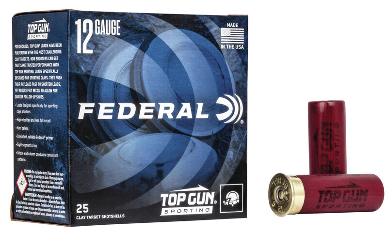 Federal Top Gun 12 Gauge 2.75 Inch 1 Ounce #8 Shot 25 Rounds