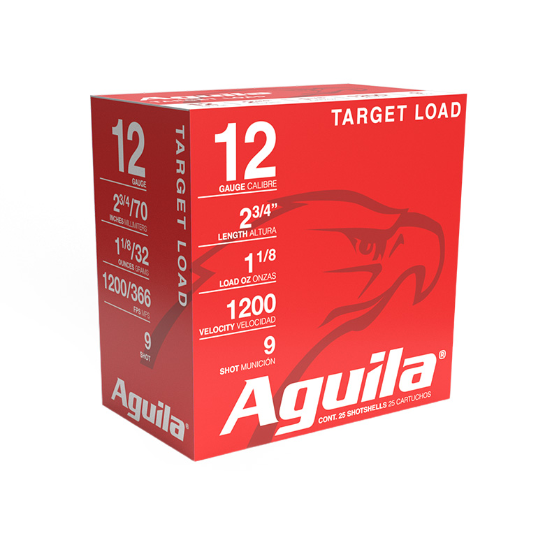 Aguila Target Load 12 Gauge Heavy #9 Shot 1-1/8 Ounce 250 Rounds
