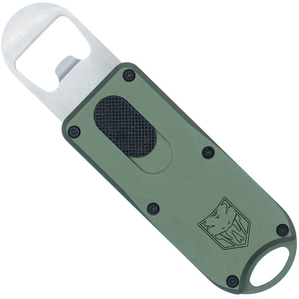 Cobrtatec Bottle Opener OTF, Green, Lanyard