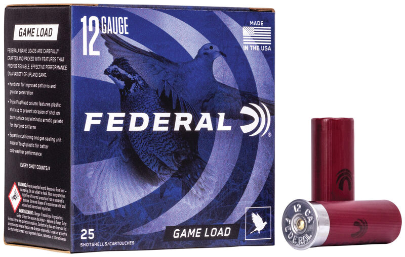 Federal Game-Shok 12 Gauge 2.75" #8 Shot 1 Ounce 25 Rounds