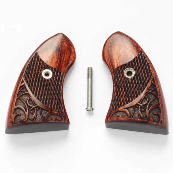 North American Arms Rosewood Boot Grip Engraved for 22Mag Fits Magnum Models