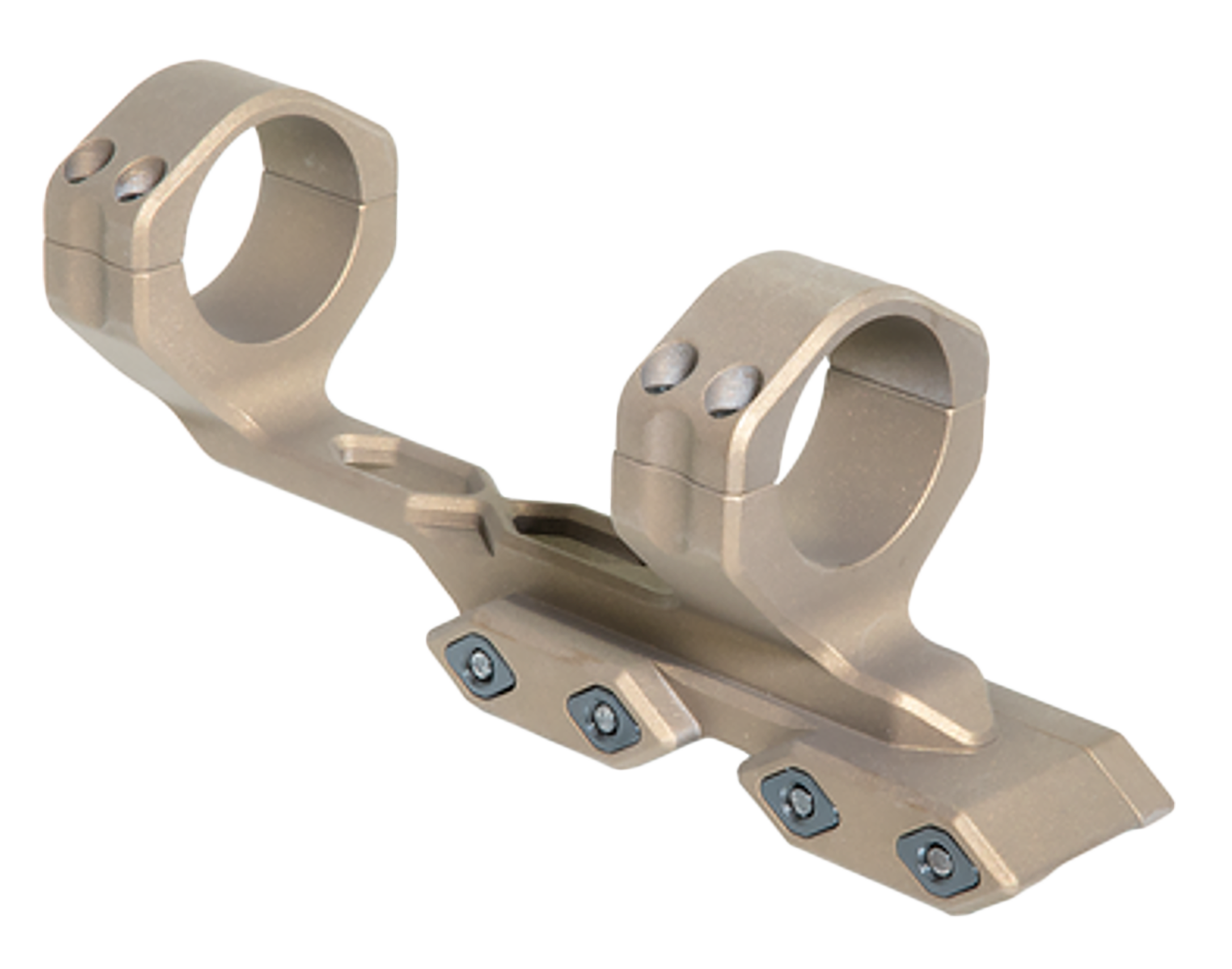 Timber Creek Outdoors Enforcer Cantilever Scope Mount 34mm Burnt Bronze Aluminum Mil Spec Rail