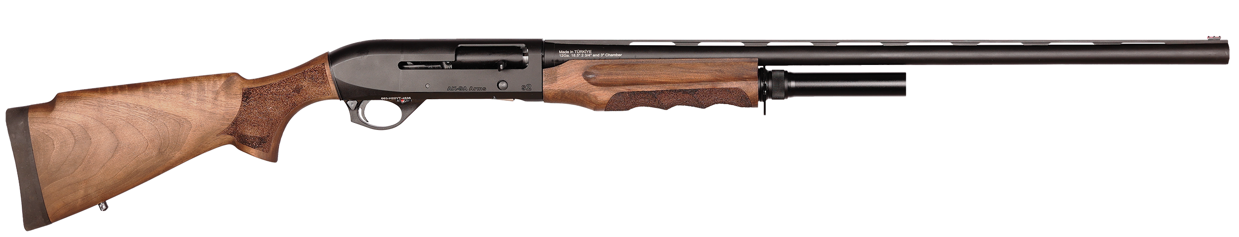 Four Peaks Imports 12075 AKSA Arms S2 12 Gauge 3" 5+1 28" Chrome Plated 7075-T6 Aluminum Receiver Wood Stock