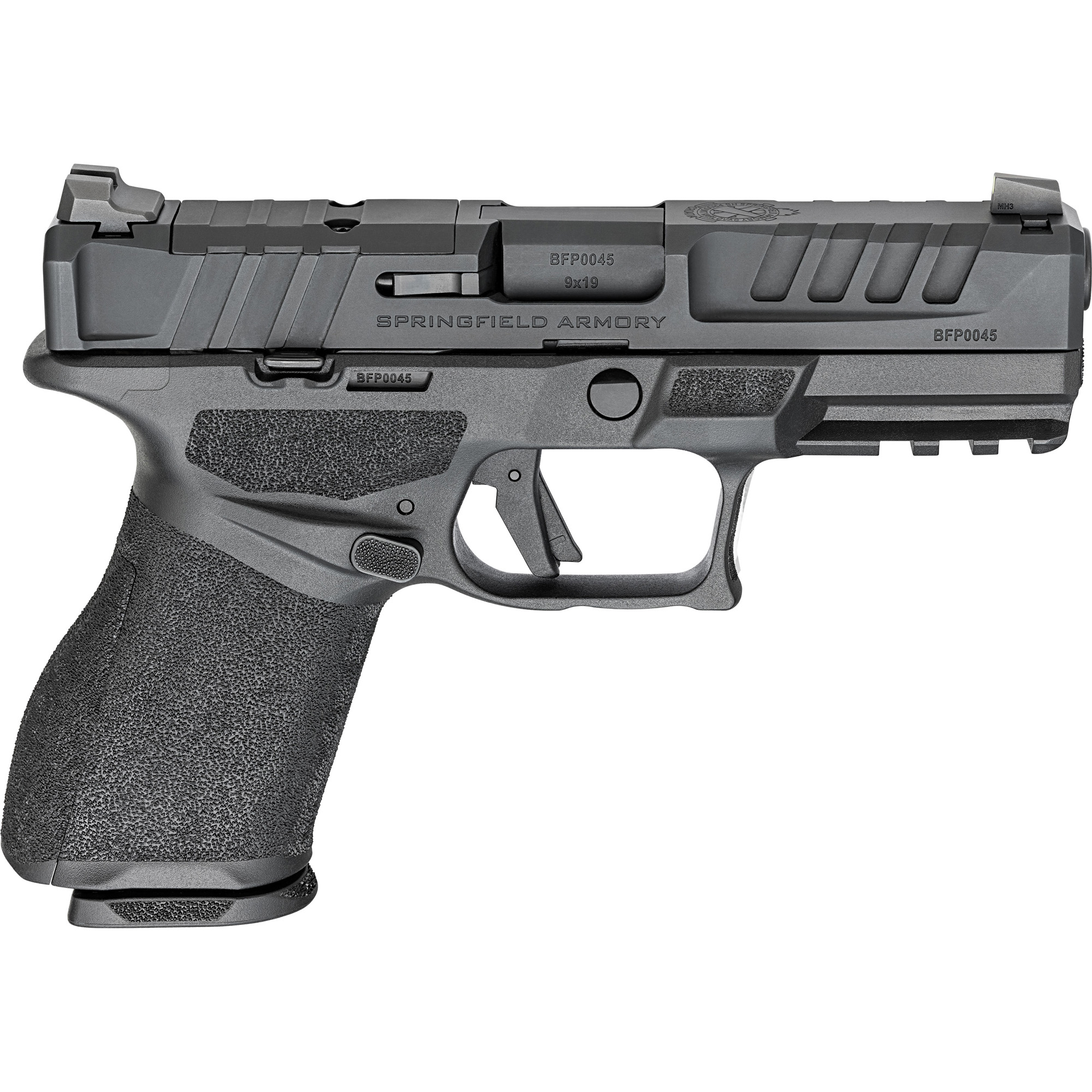 Springfield Armory EC9409BU Echelon  Compact 9mm Luger 15+1 18+1 4" Black Melonite Steel Barrel & Optic Ready/Serrated Slide, Black Polymer Frame w/Picatinny Rail, Textured Grip, Ambidextrous