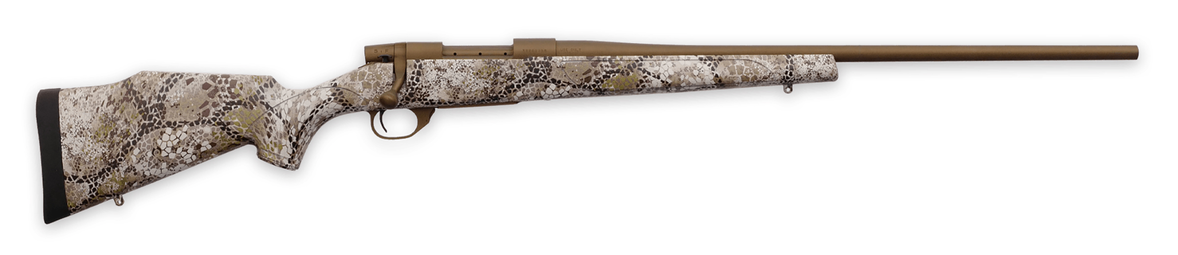 Weatherby Vanguard 6.5 PRC 24 inch Burnt Bronze Cerakote Badlands Approach Camo